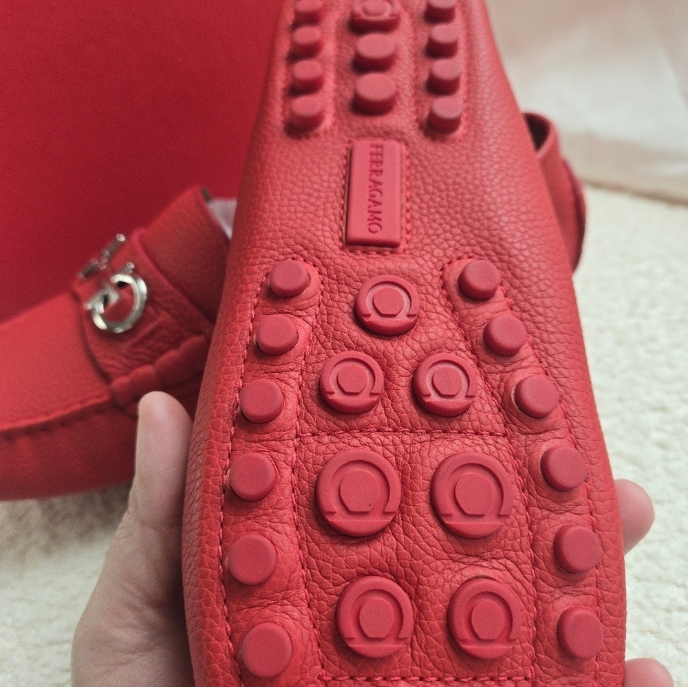 Salvatore Ferragamo NEW Women's Red Loafers - Picture 5 of 14